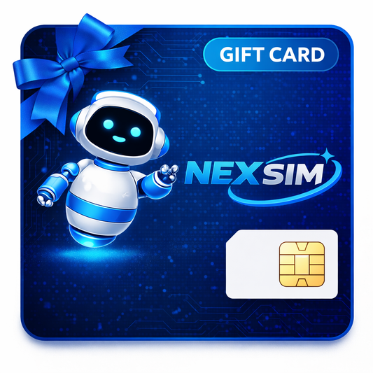 NEXSIM Digital Gift Card – Global SIM & eSIM Credit (1001–1200)
